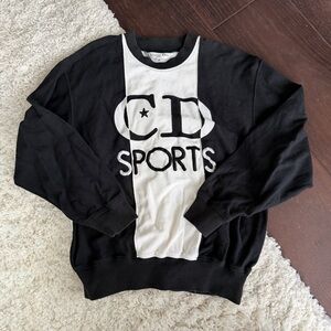 Vintage 90s Christian Dior Sports Long Sleeve Crewneck Black & White